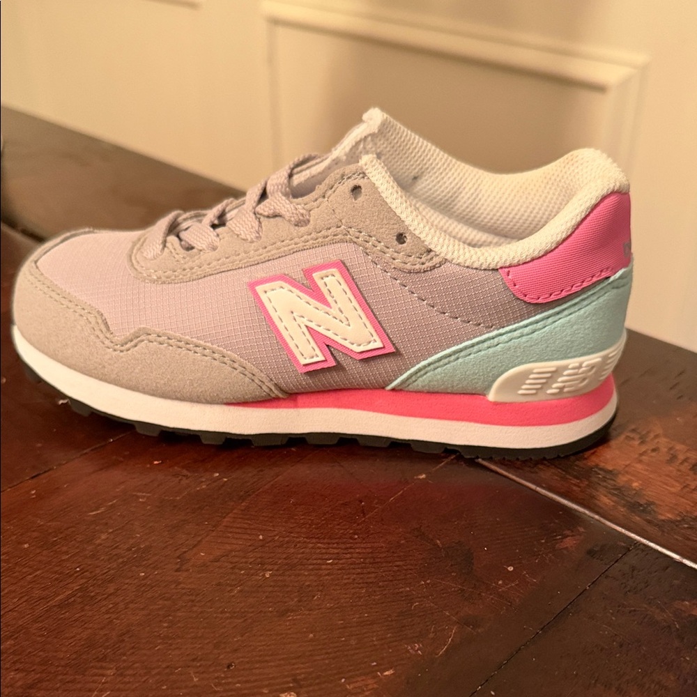 New Balance Kids Pink, Gray & Light Blue Retro Runner
